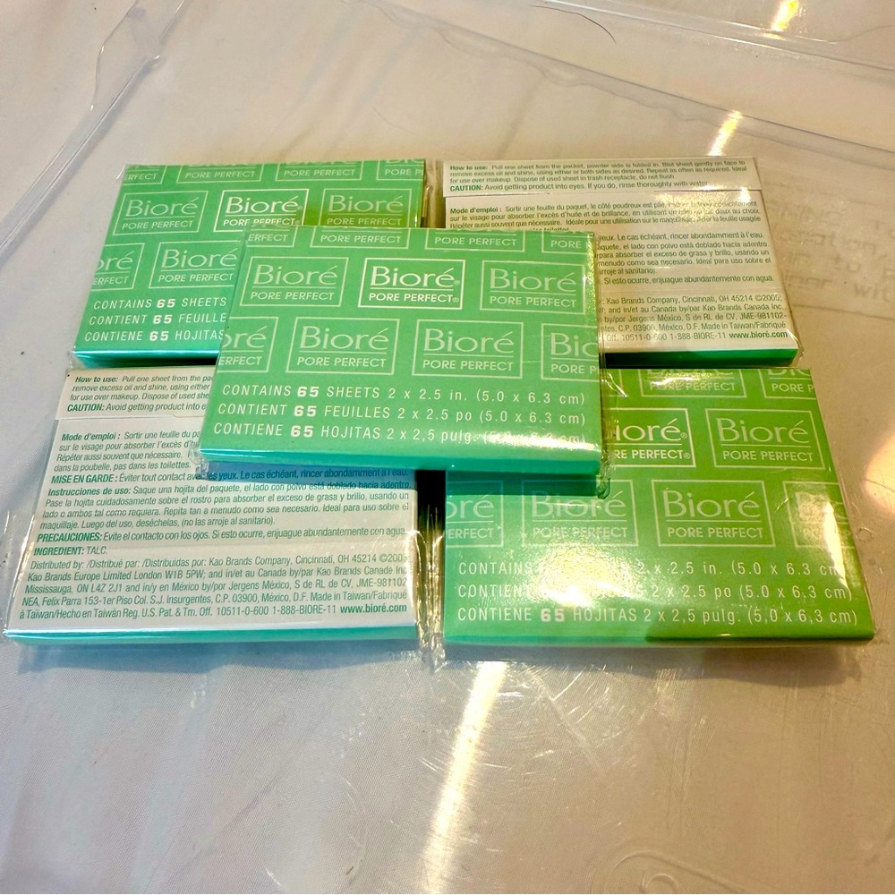 😊 lot 9 Biore Pore Perfect Oil Control Blotting Paper 585 Sheets vintage NIP NOS
